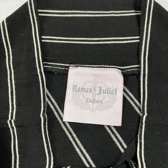 Romeo & Juliet Couture Asymmetrical Stripe Maxi Skirt Size Small Jersey Knit - Picture 4 of 7